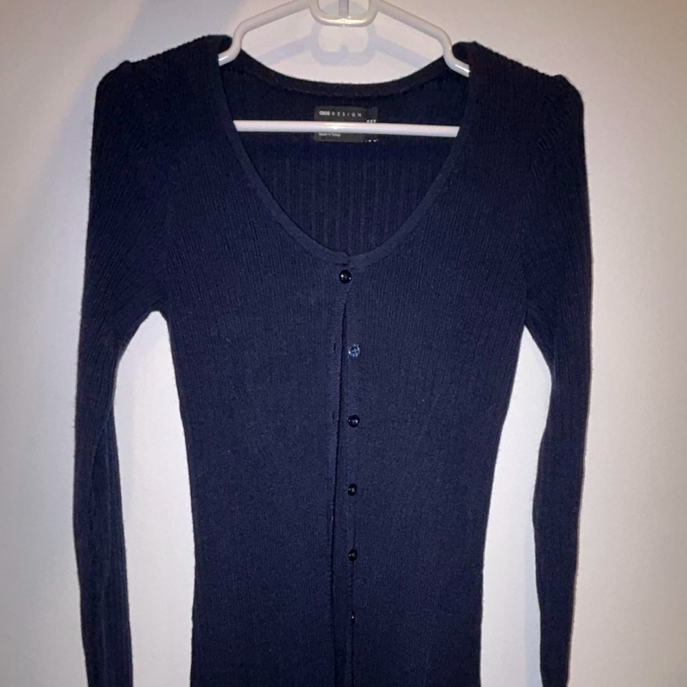 Women's Navy Ribbed Knit Set - Picture 3 of 6